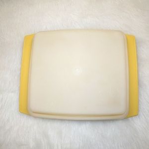 TUPPERWARE Vintage Divided Container, gold
